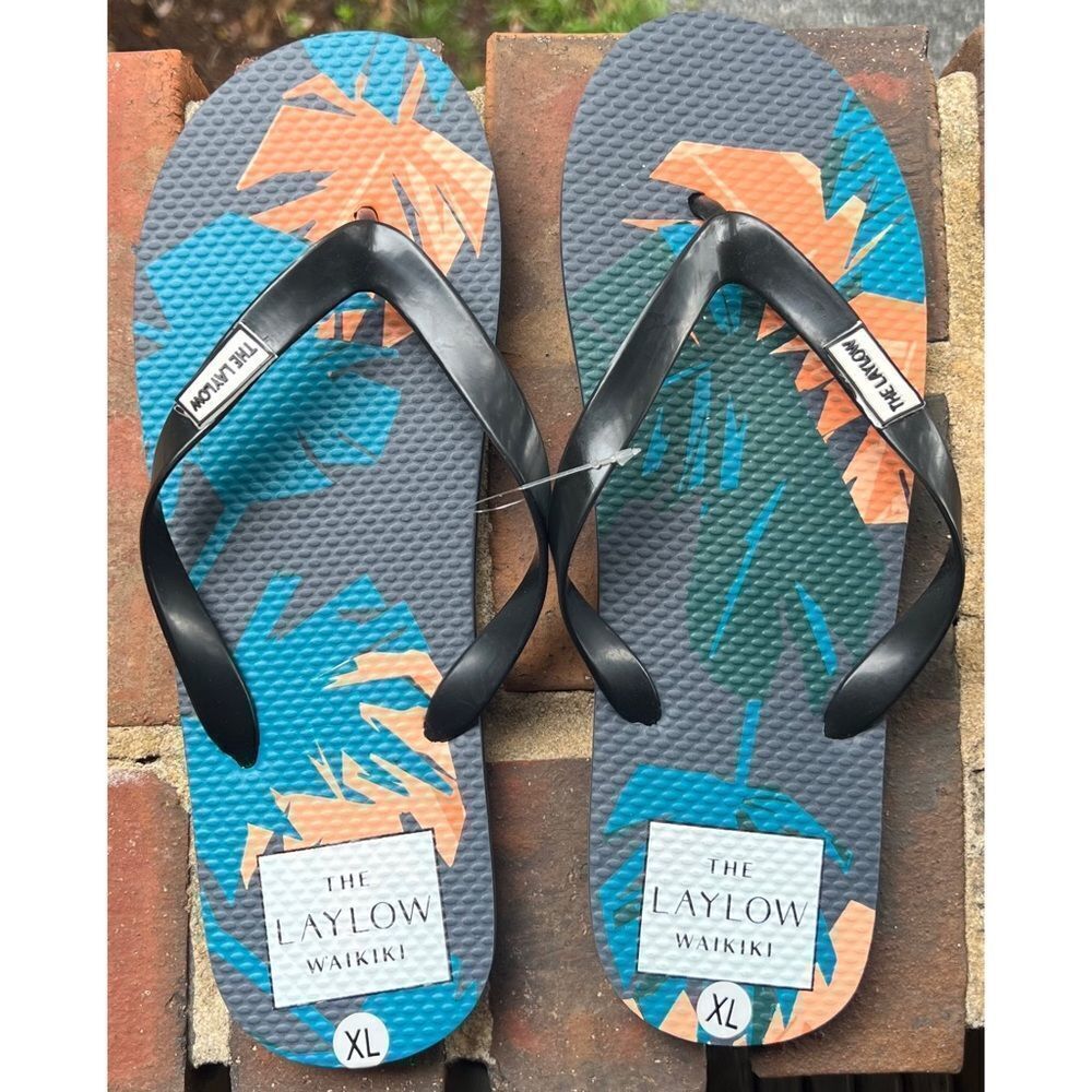 THE LAYLOW WAIKIKI Men’s FLIP FLOPS Size XL NWT